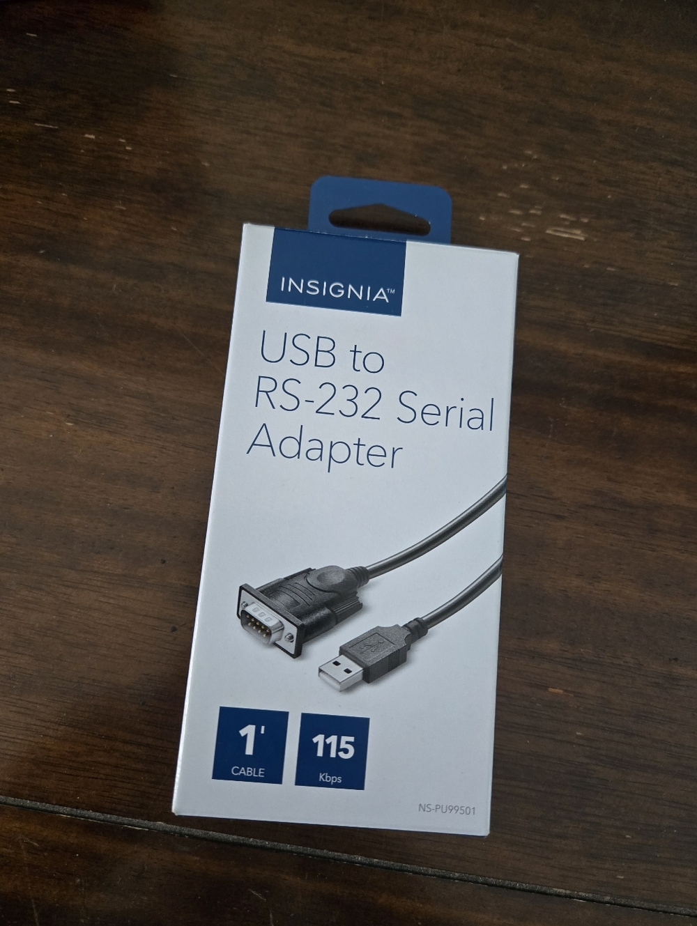 Insignia- 1.3' USB-to-RS-232 (DB9) PDA/Serial Adapter Cable